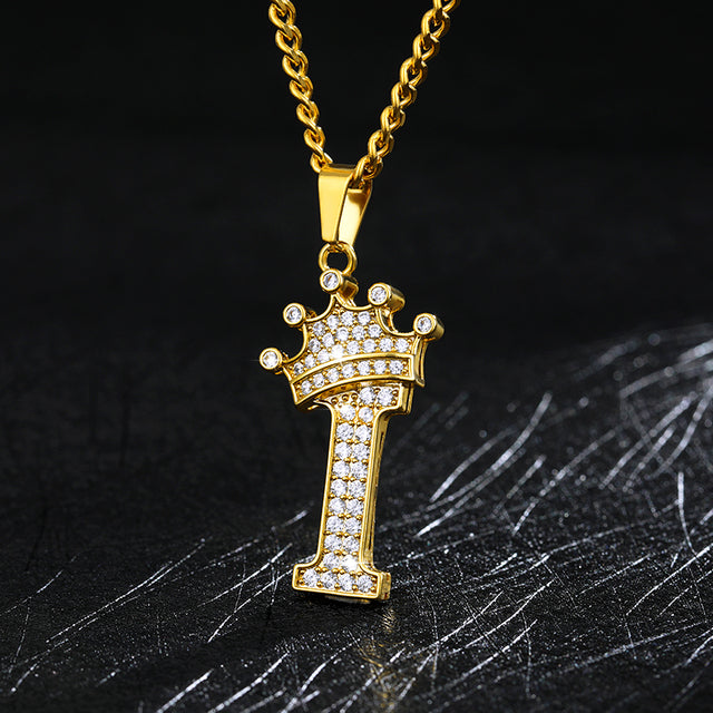 Zircon Alphabet Necklace